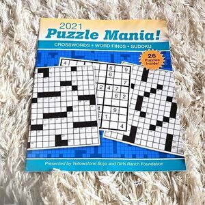 FREE Crossword Puzzles Book - Blue Cover 2021 With Any Purchase Just